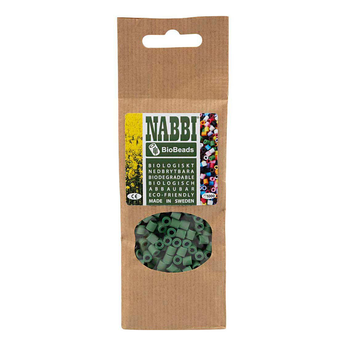 Creativ Company Nabbi Biobeads 5x5mm dunkelgrün - 1000 Stk.