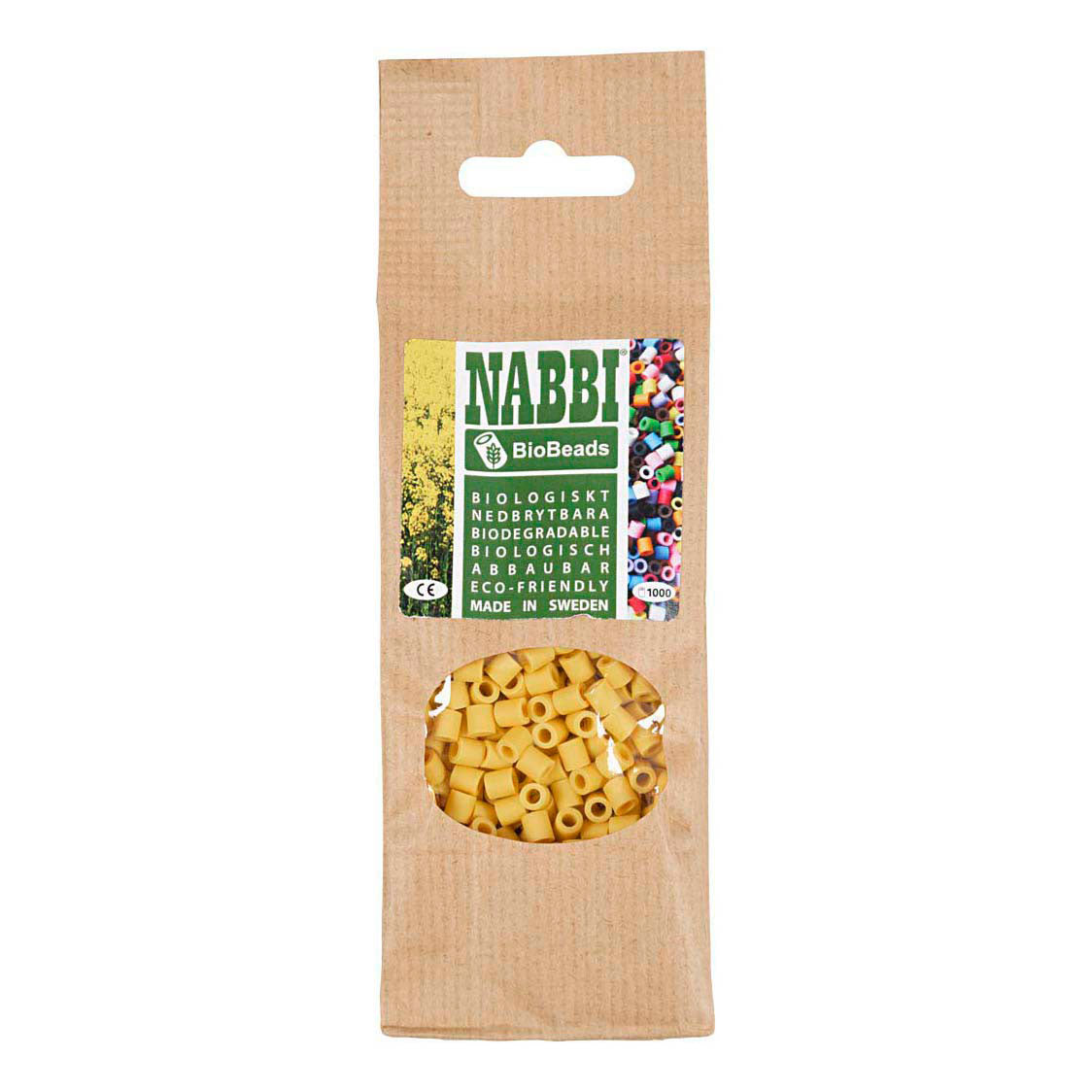 Creativ Company Nabbi Biobeads 5x5mm gelb - 1000Stk.