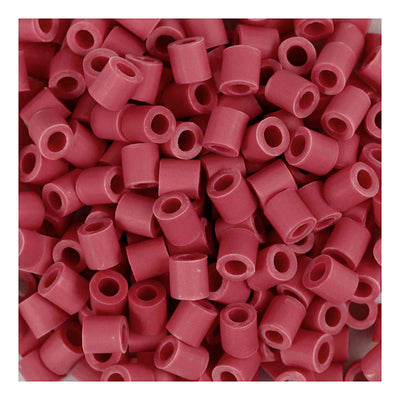Nabbi-Bioperlen von , Größe 5x5 mm, Lochgröße 2,5 mm, mittel, rot, 1000 Stück 1 Box