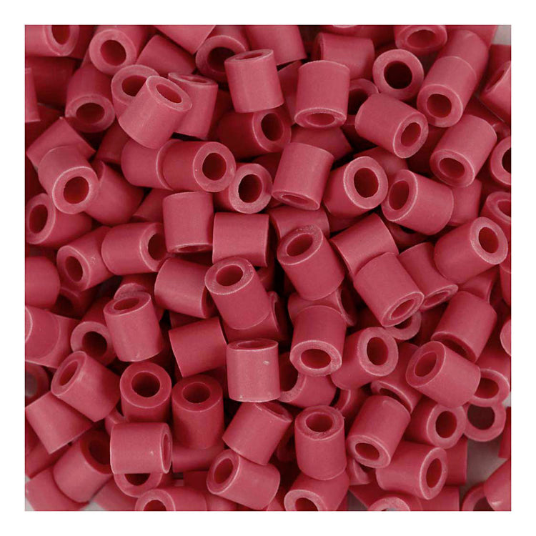 Nabbi-Bioperlen von , Größe 5x5 mm, Lochgröße 2,5 mm, mittel, rot, 1000 Stück 1 Box