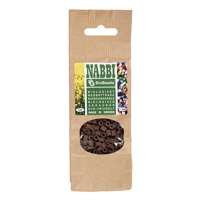Creativ Company Nabbi Biobeads 5x5mm braun - 1000 Stk.