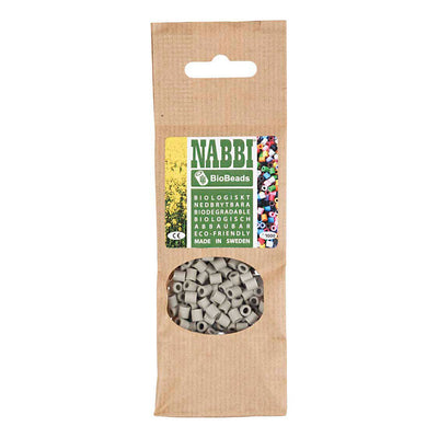 Creativ Company Nabbi Biobeads 5x5mm grau - 1000 Stk.
