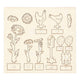 Creativ Company DIY Holzfiguren, L: 15,5 cm, B: 17 cm, Stärke 3 mm, 1 Box