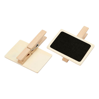 Creativ Company Tafel mit Wäscheklammern, Größe 6,8x4,7 cm, 6 Stück 1 Box