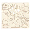 Creativ Company DIY Holzfiguren, L: 15,5 cm, B: 17 cm, Stärke 3 mm, 1 Box
