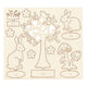 Creativ Company DIY Holzfiguren, L: 15,5 cm, B: 17 cm, Stärke 3 mm, 1 Box