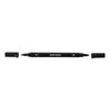 Creativ Company Textilmarker, Strichstärke 2,3 + 3,6 mm, schwarz, 6 Stück 1 Box
