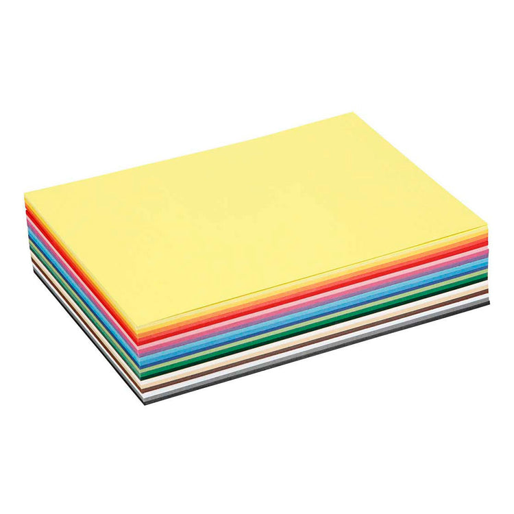 Colortime farbiger Karton, A5, Blatt 148 x 210 mm, 180 g, verschiedene Farben, 300 verschiedene Blätter, 1 Karton