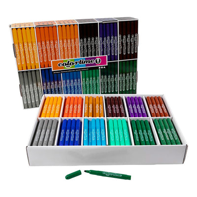 Colortime-Marker, Strichstärke 5 mm, zusätzliche Farben, 12x24 Stück, 1 Box