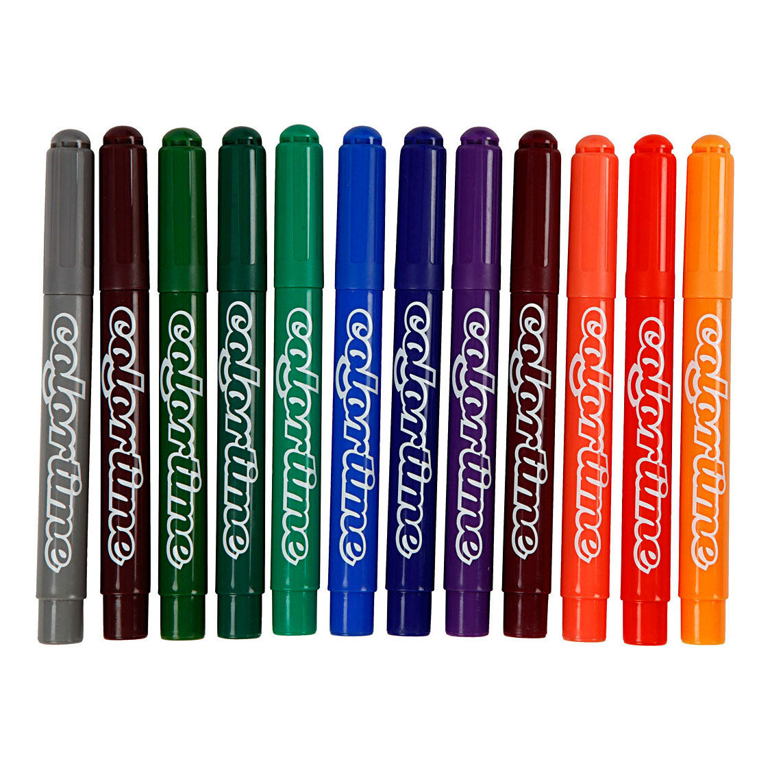Colortime-Marker, Strichstärke 5 mm, zusätzliche Farben, 12 Stück, 1 Box