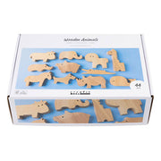Creativ Company Holztiere, Bauernhof und Safari, H: 3-14,5 cm, Stärke 2 cm, 44 Stück 1 Box - afbeelding 2