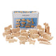 Creativ Company Holztiere, Bauernhof und Safari, H: 3-14,5 cm, Stärke 2 cm, 44 Stück 1 Box