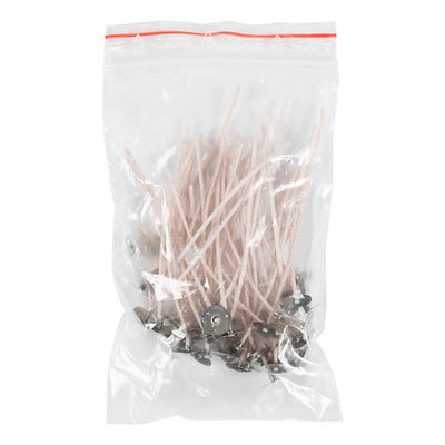 Dochte für Kerzen im Halter, passend für Halter mit einem Durchmesser von 20-65 mm, L: 10 cm, Dicke 2 mm, 50 Stück 1 Box