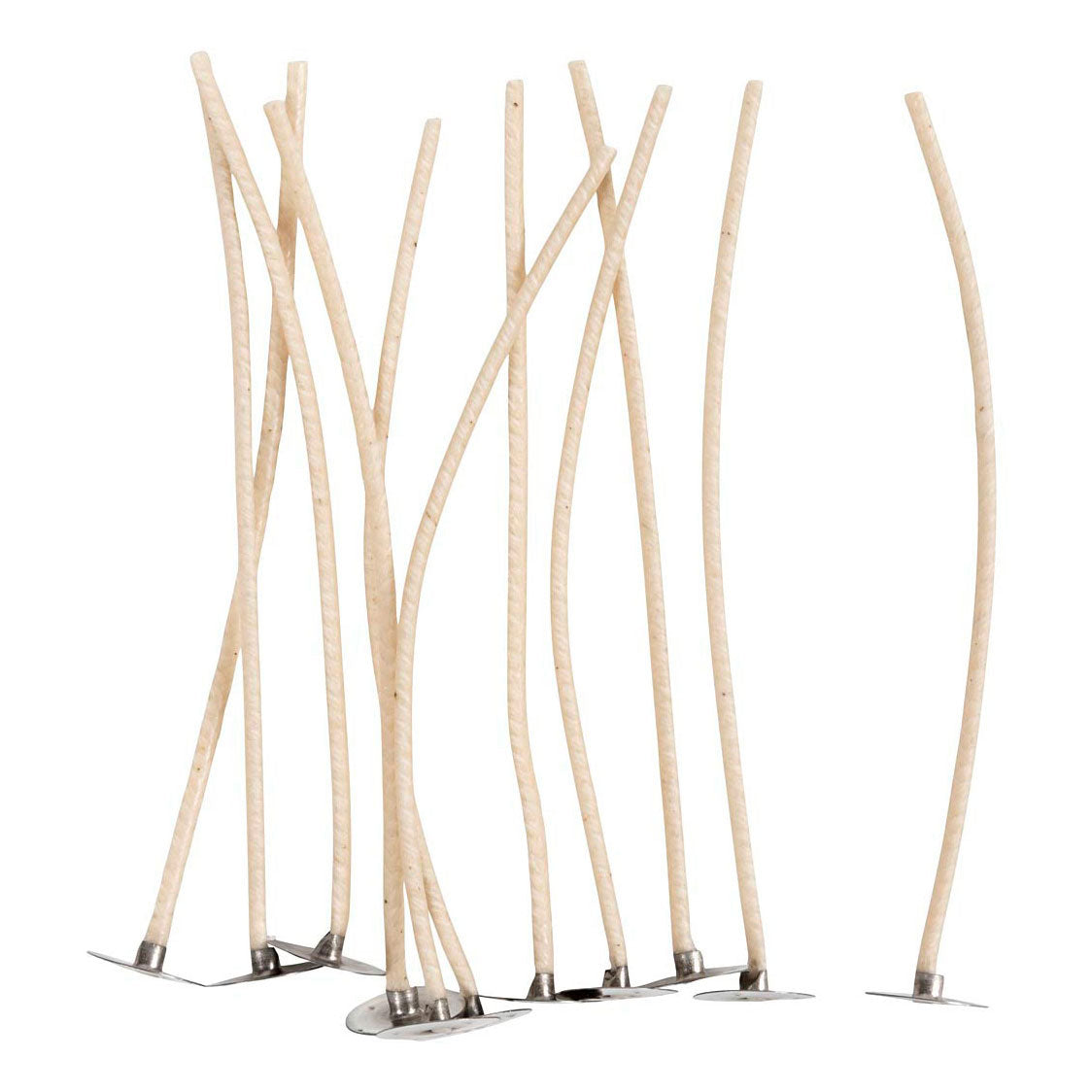Dochte für Kerzen im Halter, passend für Halter mit einem Durchmesser von 20-65 mm, L: 110 mm, Dicke 2 mm, 10 Stück 1 Box