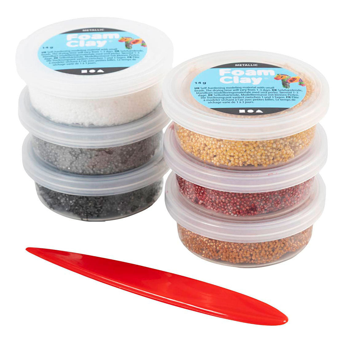 Creativ Company Foam Clay Metallic - 6x14gr.