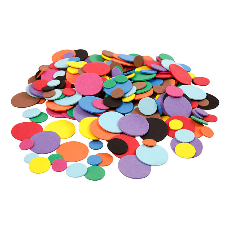 Creativ Company Eva-Schaumkreise, D 12+20+32 mm, verschiedene Farben, 2120 div. 1 Box