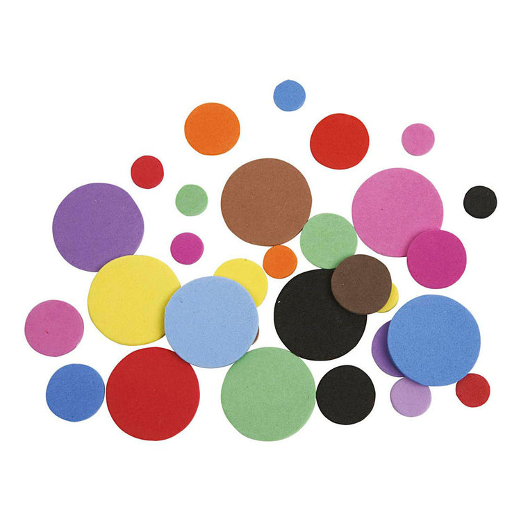 Creativ Company Eva-Schaumkreise, D 12+20+32 mm, verschiedene Farben, 2120 div. 1 Box