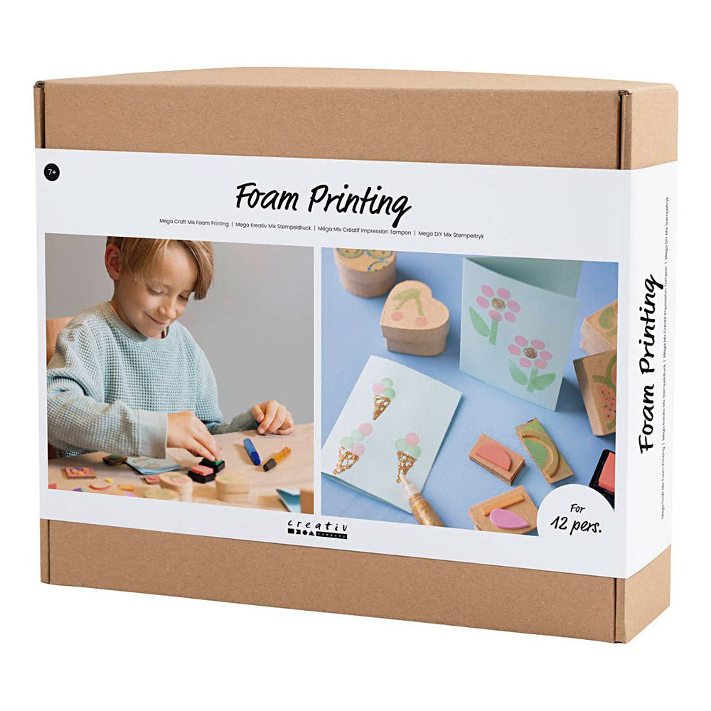 Creativ Company Group Set Schaumstoffdrucke, Karten und Boxen, 1 Box