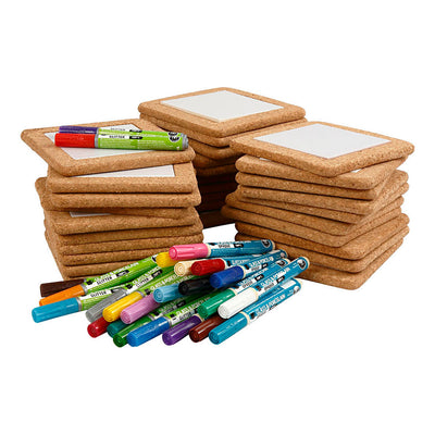 Gruppenset Maluntersetzer, Größe 15,5x15,5 cm, verschiedene Farben, 1 Set