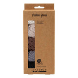 Creativ Company Baumwollgarn, Größe 8 4, L: 5x50 m, Naturfarben, 5x20 g 1 Box - afbeelding 2