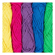 Creativ Company Baumwollgarn, Größe 8 4, L: 5x50 m, bunt, 5x20 g 1 Box - afbeelding 3
