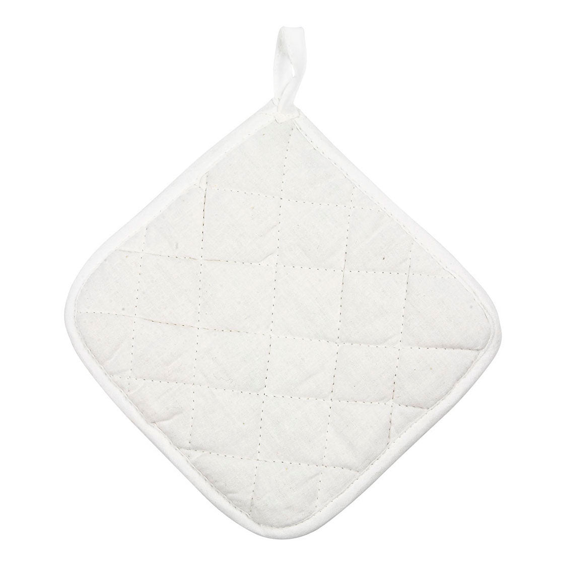 Creativ Company Topflappen, Größe 20x20 cm, 145 g, weiß, 4 Stück 1 Box