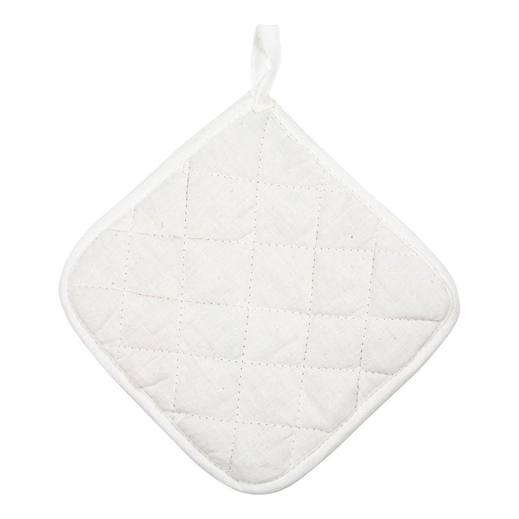 Creativ Company Topflappen, Größe 20x20 cm, 145 g, weiß, 4 Stück 1 Box