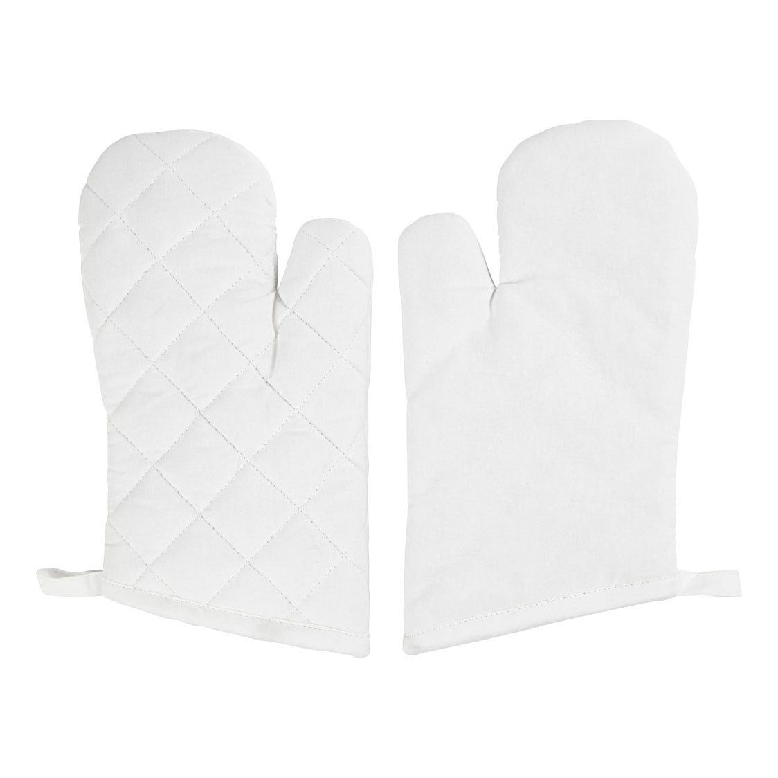 Creativ Company Ofenhandschuh, Größe 18x28 cm, 145 gr, weiß, 2 Stück 1 Box
