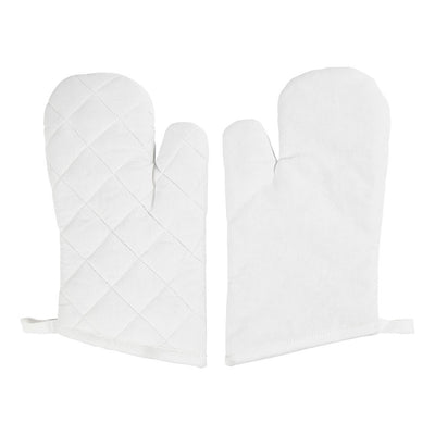 Creativ Company Ofenhandschuh, Größe 18x28 cm, 145 gr, weiß, 2 Stück 1 Box