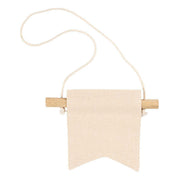 Creativ Company kleines Wandbanner, Schwalbenschwanzform, H: 12 cm, B: 10,5, 300 g, hell natur, 2 Stück 1 Box - afbeelding 3
