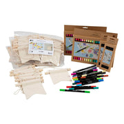 Creativ Firmengruppen-Set Banner selbst malen, Größe 10,5x12 cm, Strichstärke 2,3 + 3,6 mm, verschiedene Farben, 60 Stück, 1 Box - afbeelding 1