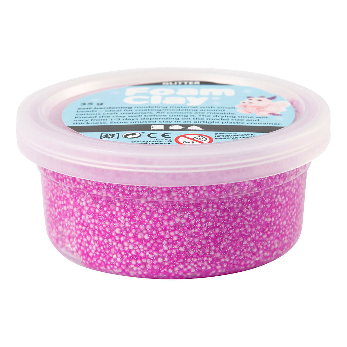 Foam Clay®, Glitzer, Lila, 35 gr 1 Box