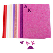 Creativ Company Schaumstoffplatten, Größe 14x25 cm, Stärke 2 mm, Lila-Rosa-Harmonie, 12 Blatt 1 Karton - afbeelding 1