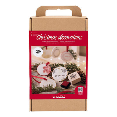 Creativ Company Hobby-Set Weihnachtsschmuck, selbsthärtender Ton, 1 Box