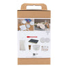 Creativ Company Hobby-Set Harzguss, Glas mit Deckel, Beige, gebrochenes Weiß, 1 Box