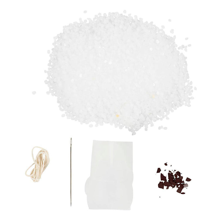Creativ Company Hobby-Set Kerzenherstellung, Weihnachtsmann, matttransparent, rot, 1 Box