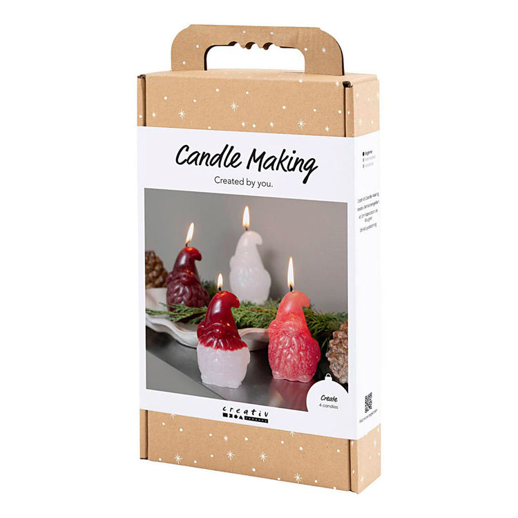 Creativ Company Hobby-Set Kerzenherstellung, Weihnachtsmann, matttransparent, rot, 1 Box