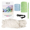 Creativ Company Hobby-Set Amigurumi, Zebra, Hellblau, Hellgrün, 1 Box
