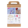 Creativ Company Hobby-Set Dekoration, Wolke, Mond, Stern, Glitzerfarben, Pastellfarben, 1 Box