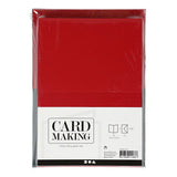 Creativ-Firmenkarten und Umschläge, Kartengröße 10,5 x 15 cm, Umschlaggröße 11,5 x 16,5 cm, 110+230 g, grün, rot, 50er-Set 1 Box - afbeelding 2