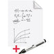 Whiteboardfolie, L: 80 cm, B: 60 cm, weiß, 25 Blatt 1 Rolle