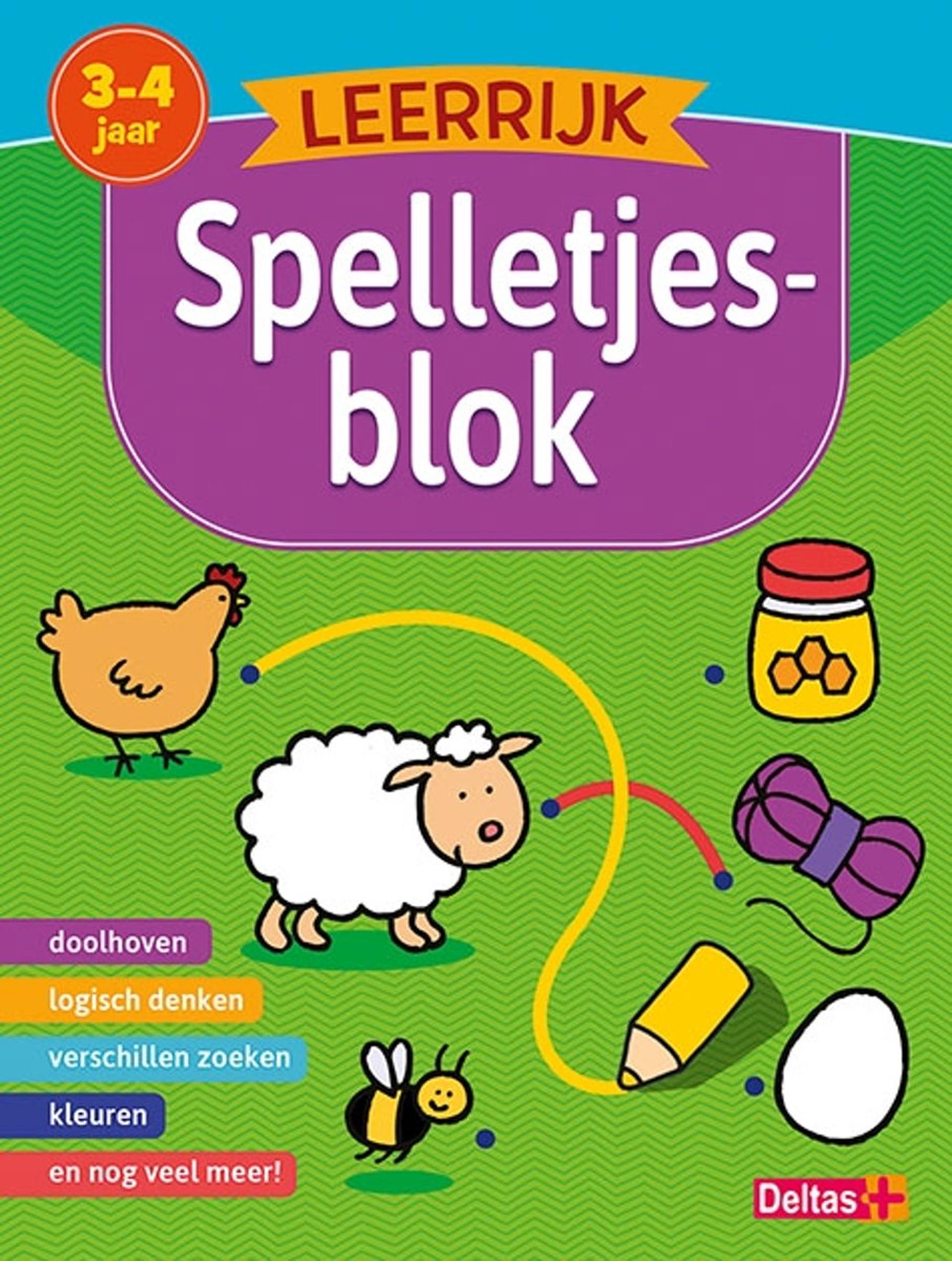 Deltas lehrreicher Spielblock (3-4 Jahre)