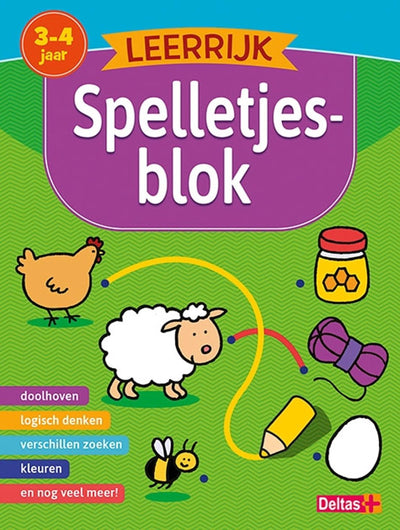 Deltas lehrreicher Spielblock (3-4 Jahre)