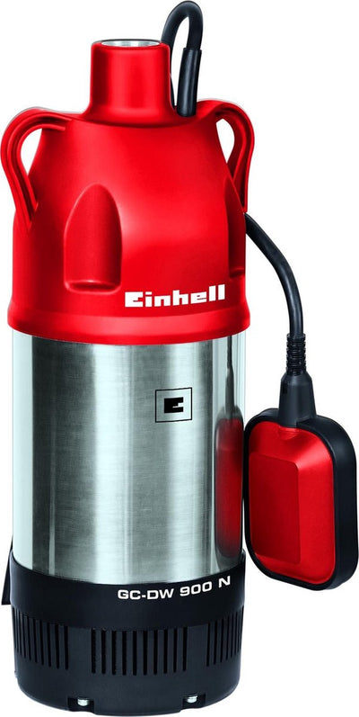 Einhell Elektro-Tauchpumpe GC-PP 900 n - 900 W - 6000 l·h - max. Eintauchtiefe: 7m - max. Förderhöhe: 32m - Edelstahlgehäuse - stufenlos höhenverstellbarer Schwimmerschalter