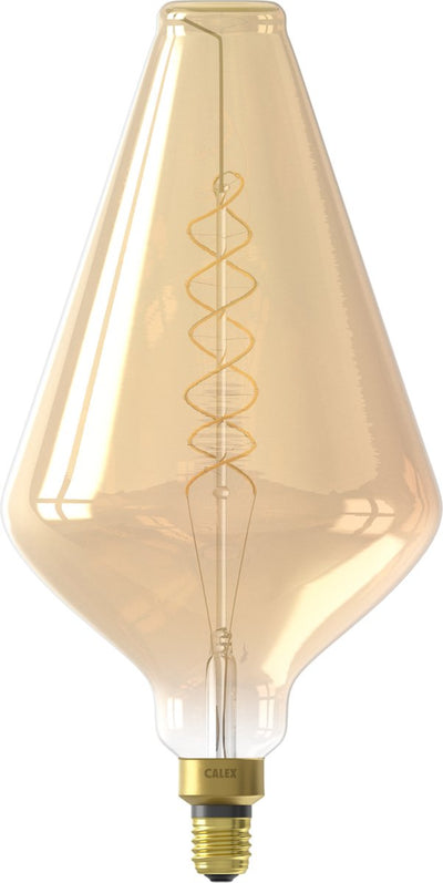 Calex Vienna XXL Gold – E27-LED-Lampe – dimmbare Filament-Lichtquelle – 4 W – warmweißes Licht