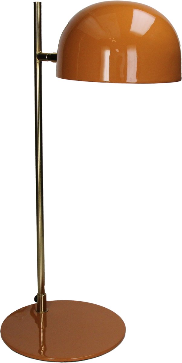 HD Collection Tischlampe aus Metall, bernsteinfarben, 25 x 19 x 50 cm