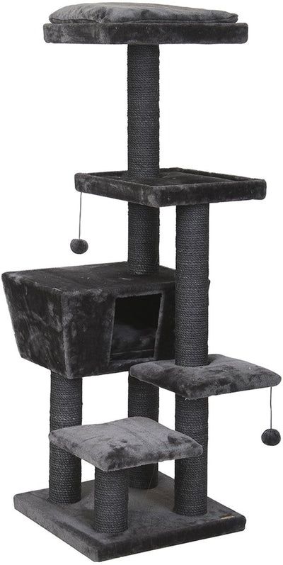 Ebi Kratzbaum Trend North Dakota – Kratzbaum – Grau – 48 x 48 x 141 cm