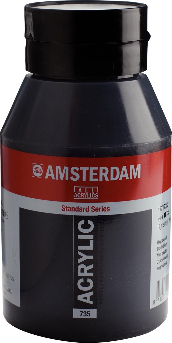 Acrylfarbentopf der Amsterdamer Standardserie 1000 ml Oxidschwarz 735