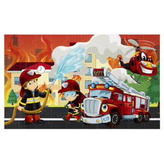 Kreative Bastelgruppe Floor Puzzle Fire Brigade, 60st.
