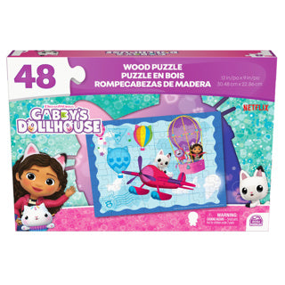 Spinmaster Gabby's Dollhouse Holzpuzzle 48 Teile | 2 Stk